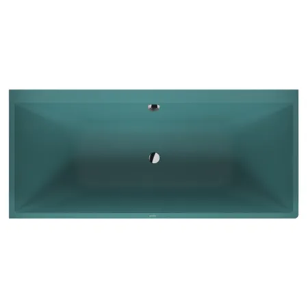 Duravit Vitrium Ванна встраиваемая, Sx, с ножками, с2 наклонами для спины, прямоугольная, цвет: аквамарин матовый