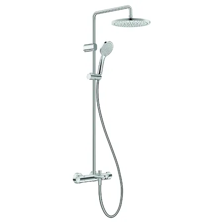 Duravit Wave Душевая система с термостатом, ручной душ с регулировкой высоты, шланг, ручной душ 3 режима, излив, цвет: хром