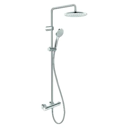 Duravit Wave Душевая система с термостатом, ручной душ с регулировкой высоты, душевой шланг, ручной душ 3 режима, цвет: хром