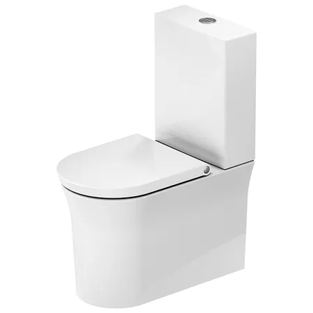 Duravit White Tulip Моноблок, безободковый, слив универсальный, HygieneGlaze, цвет: белый