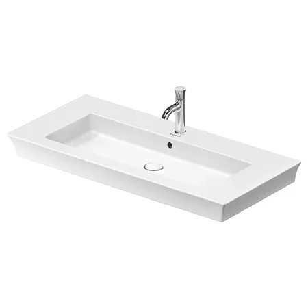 Duravit White Tulip Раковина накладная, с переливом, с 1 отв, WonderGliss, цвет: белый