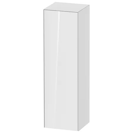 Duravit White Tulip Шкаф подвесной, 1 дверца, 3 стекл. полки с алюм, петли справа, цвет: белый высокоглянцевый