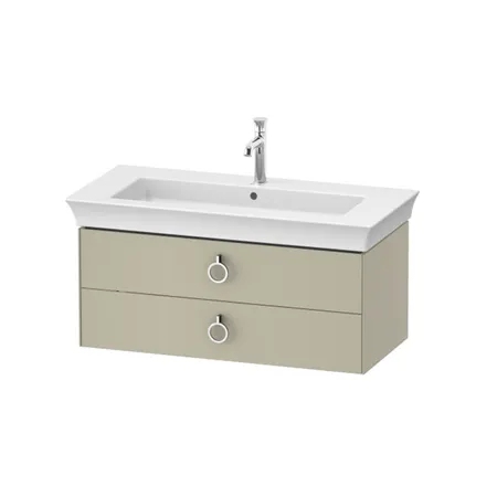 Duravit White Tulip Тумба под раковину, подвесная, 2 ящика, цвет: темно-серый глянцевый