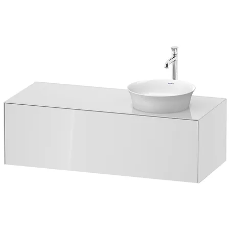 Duravit White Tulip Тумбочка подвесная, раковина, 1 выдвижной ящик, цвет: белый высокоглянцевый