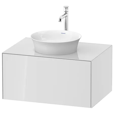 Duravit White Tulip Тумбочка подвесная, раковина, 1 выдвижной ящик, цвет: белый высокоглянцевый