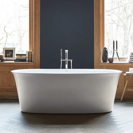 Duravit White Tulip Ванна отдельностоящая, со спец сливом и переливом, цвет: белый