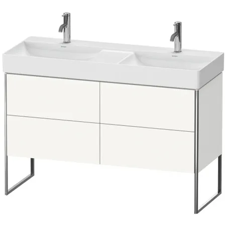 Duravit XSquare База напольная с раковиной, 4 ящика, цвет: глянцевый белый