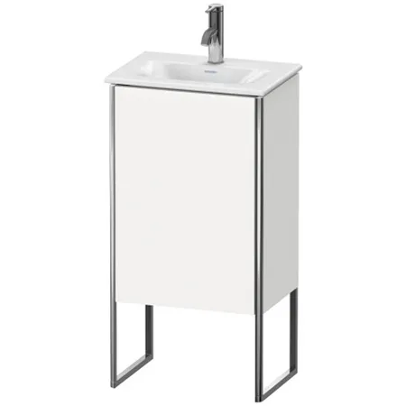 Duravit XSquare База напольная с раковиной, 1 дверца, петли справа, цвет: глянцевый белый