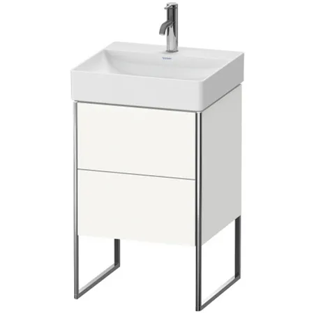 Duravit XSquare База напольная с раковиной, 2 ящика, цвет: глянцевый белый