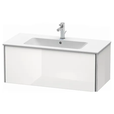 Duravit XSquare Тумба подвесная, с раковиной, с 1 выдв ящик, цвет: белый глянц