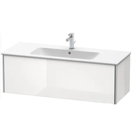 Duravit XSquare Тумба подвесная, с раковиной, с 1 выдв ящик, цвет: белый глянц