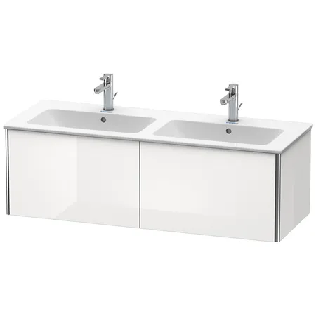 Duravit XSquare Тумба подвесная, с раковиной, с 2 выдв ящик, цвет: белый глянц