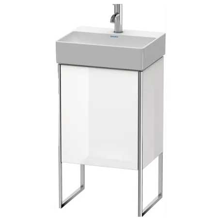 Duravit XSquare Тумба напольная, с раковиной, 1 стек полка, 1 дверца правая, цвет: белый глянц