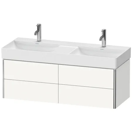 Duravit XSquare База подвесная с раковиной, 4 ящика, цвет: глянцевый белый
