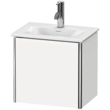 Duravit XSquare База подвесная с раковиной, 1 дверца, петли справа, цвет: глянцевый белый