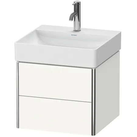 Duravit XSquare База подвесная с раковиной, 2 ящика, цвет: глянцевый белый