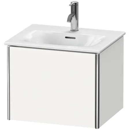 Duravit XSquare База подвесная с раковиной, 1 выдвижное отделение, цвет: глянцевый белый