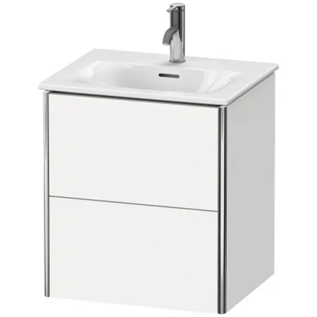 Duravit XSquare База подвесная с раковиной, 2 яшика, цвет: глянцевый белый