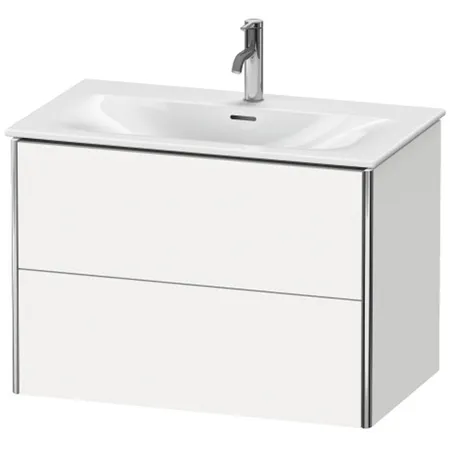 Duravit XSquare База подвесная с раковиной, 2 яшика, цвет: глянцевый белый
