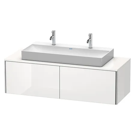Duravit XSquare Тумба с раковиной, подвесная, с 2 выдв ящик, цвет: белый глянцевый