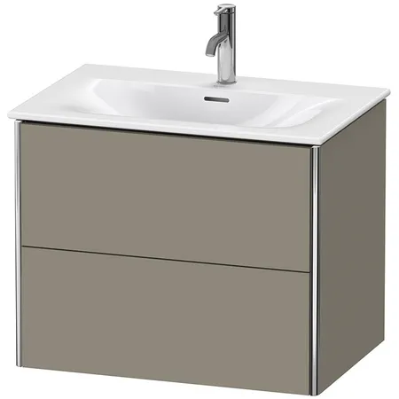 Duravit XSquare Тумба с раковиной, подвесная, 2 яшика, цвет: Stone Grey SaM