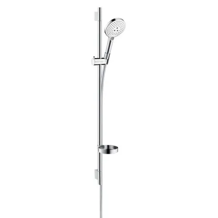 Hansgrohe Raindance Select S Душевой набор: штанга, ручной душ 120, 3jet (Rain, RainAir, WhirlAir), мыльница, шланг, цвет: белый/хром