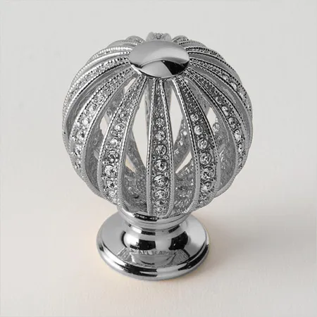 EBAN Mongolfiera ручка для мебели с кристаллами Swarovski, Цвет: хром