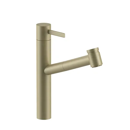 Fantini AF/21 Смеситель для раковины, 1 отв, излив:, цвет: Matt British Gold PVD