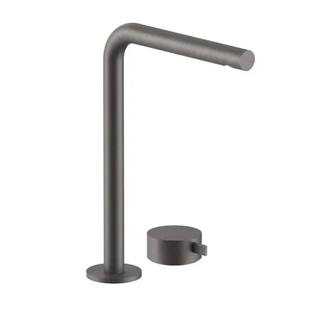 Fantini AF/21 Смеситель для раковины, 2 отв, высокий удлиненный излив:, цвет: Matt Gun Metal PVD