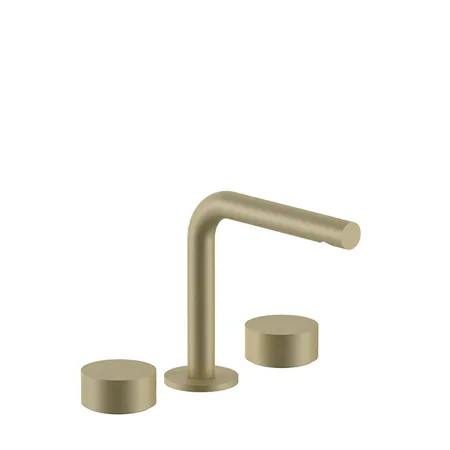 Fantini AF/21 Смеситель для раковины, 3 отв, излив:, цвет: Matt British Gold PVD