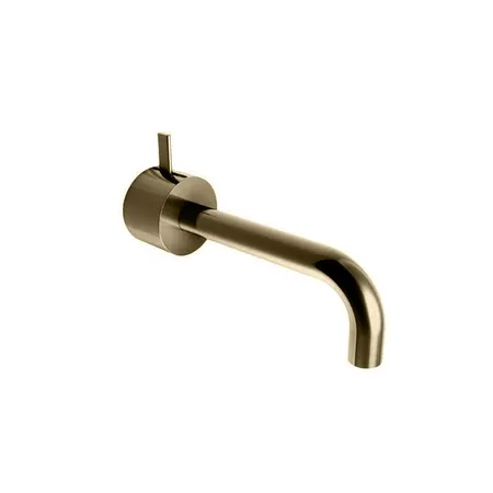 Fantini AF/21 Смеситель для раковины, настенный, излив:, цвет: Matt British Gold PVD