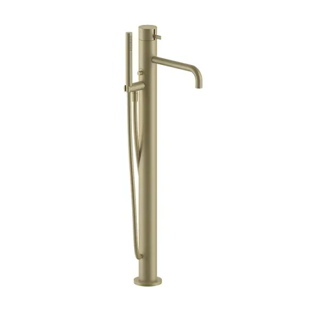 Fantini AF/21 Смеситель для ванны, напольный, излив:, цвет: Matt British Gold PVD