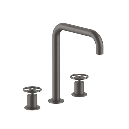 Fantini Fontane Bianche Смеситель для раковины, 3 отв, цвет: Matt Gun Metal PVD