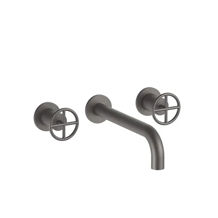 Fantini Fontane Bianche Смеситель для раковины, настенный, цвет: Matt Gun Metal PVD