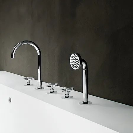Fantini Icona Classic Смеситель на борт ванны, цвет: хром
