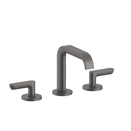 Fantini Icona Deco Смеситель для раковины, 3 отв, без донного клапана, излив:, цвет: оружейная сталь