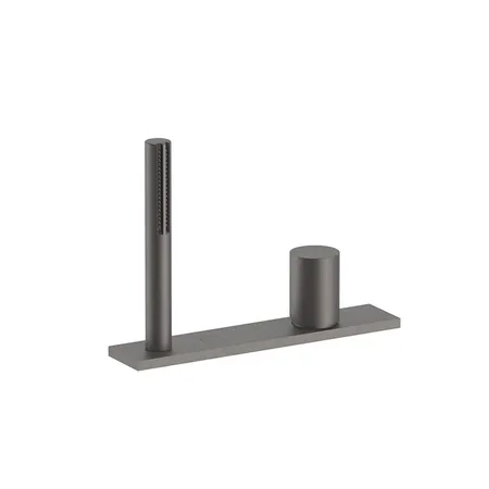 Fantini Milano Смеситель для ванны, набортный, без излива, цвет: Matt Gun Metal PVD