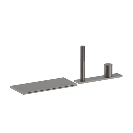 Fantini Milano Смеситель для ванны, набортный, излив:, цвет: Matt Gun Metal PVD