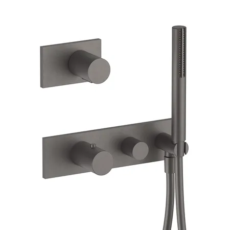 Fantini Milano Встраиваемый смеситель для душа, термостатический, цвет: Matt Gun Metal PVD