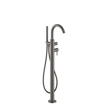 Fantini Nostromo Смеситель для ванны, напольный, излив, внешняя часть, цвет Matt Gun Metal PVD