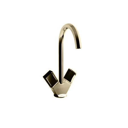 Fantini Venezia Смеситель для раковины, 1 отв, излив:, цвет: Matt British Gold PVD