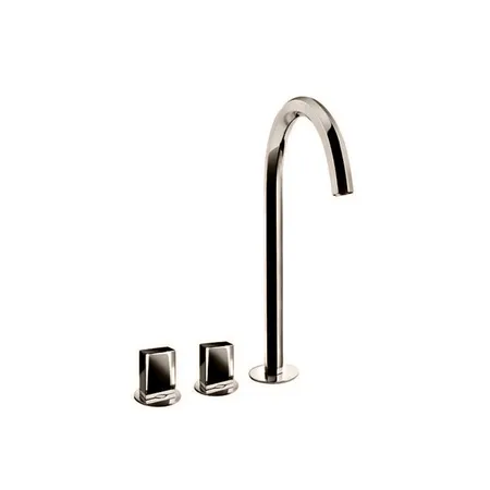 Fantini Venezia Смеситель для раковины, 3 отв, высокий излив, излив:, цвет: Nickel PVD