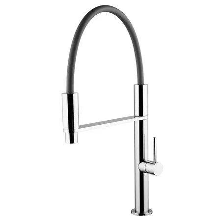 Fima Carlo Frattini Kitchen Смеситель для кухни, на 1 отв, Flexi, с выдвижной лейкой, цвет: хром