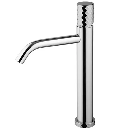 Fima Carlo Frattini Spillo Tech Смеситель для раковины, на 1 отв, высокий, XS, с донным клапаном, цвет: хром