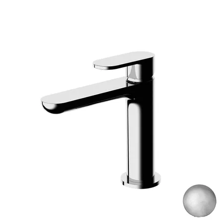 Gattoni H2Omix7000 Смеситель для раковины с донным клапаном, излив цвет:Nickel Spazzolato