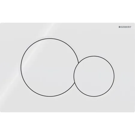 Geberit Sigma01 Клавиша для двойного смыва, круглая: Белый