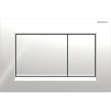 Geberit Sigma20 Клавиша для двойного смыва, квадратная, цвет: хром/хром матовый
