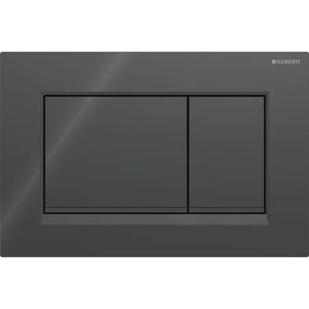 Geberit Sigma20 Клавиша для двойного смыва, квадратная, цвет: черный матовый