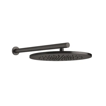 Gessi 316 Душевая головка шарнирная для настенного крепления на 1/2", цвет: brushed black metal pvd