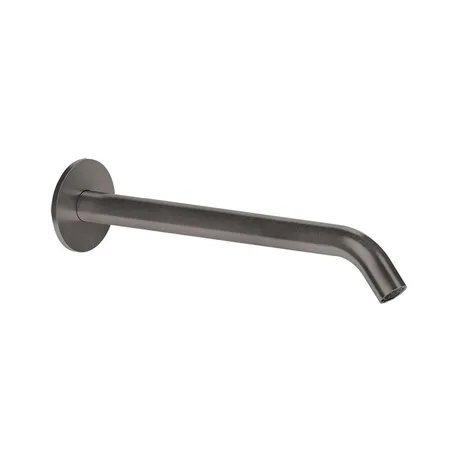 Gessi 316 Настенный излив на 1/2”, комбинируемый с удаленным управлением, цвет: brushed black metal pvd